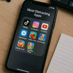 most distracting apps on smartphone screen