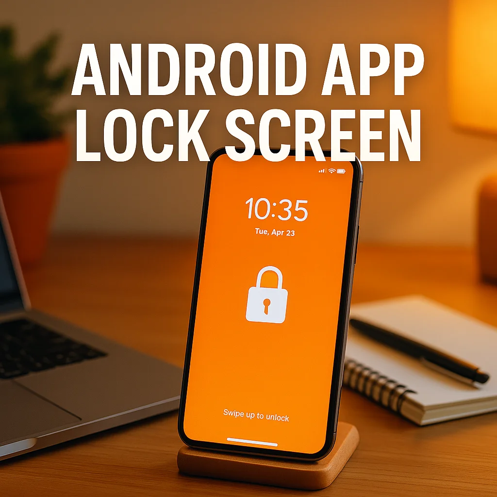 Best Android App Lock Screen to Stay Focused Example of android app lock screen in a focused work setup