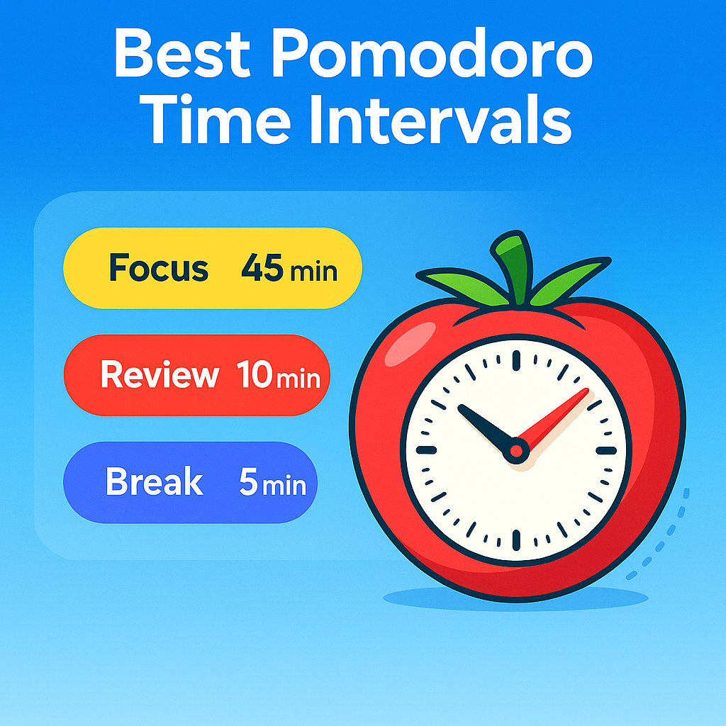 Optimized Tools for Best Pomodoro Time Intervals best pomodoro time intervals example in productivity workflow