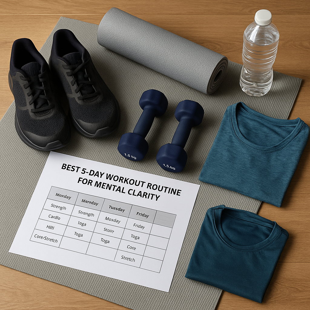 best workout routine 5 day for mental clarity and focus