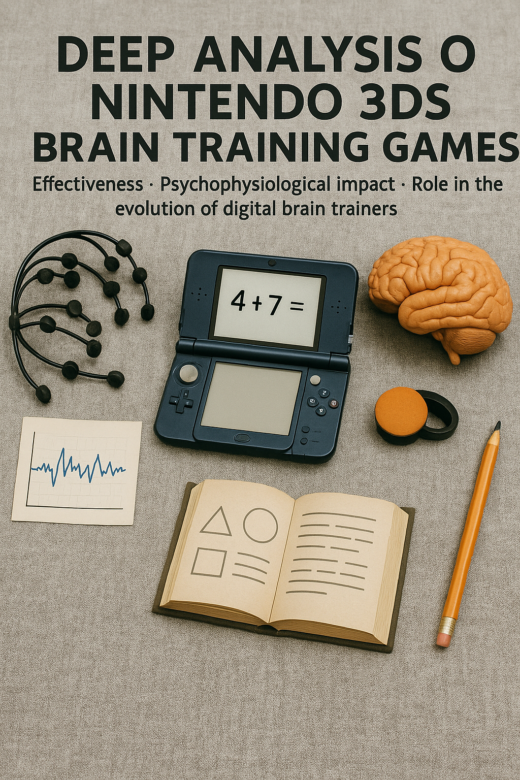 brain training 3ds game being played on a Nintendo 3DS