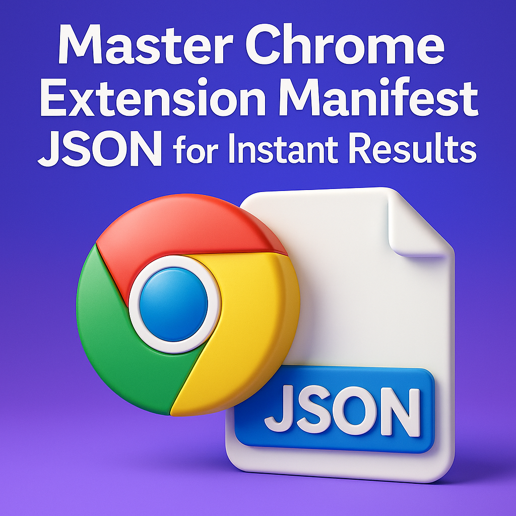 Chrome Extension Manifest JSON That Powers Real Features structure of chrome extension manifest json file visualized in browser console