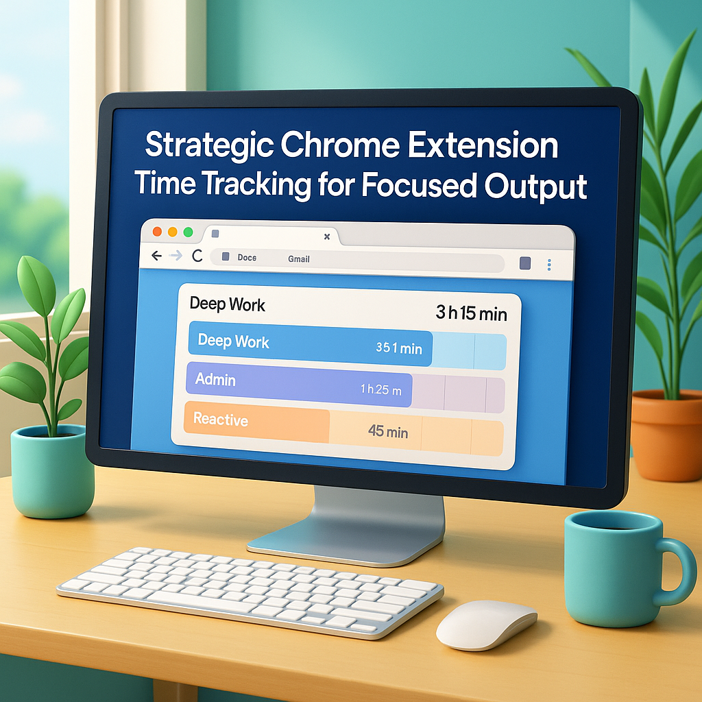 Strategic Chrome Extension Time Tracking for Focused Output chrome extension time tracking interface in use