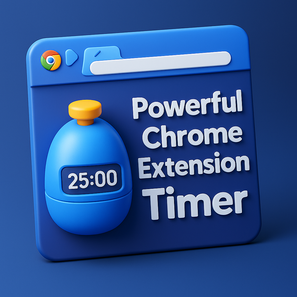 Powerful Chrome Extension Timer That Keeps You on Track interface with chrome extension timer counting down focus session