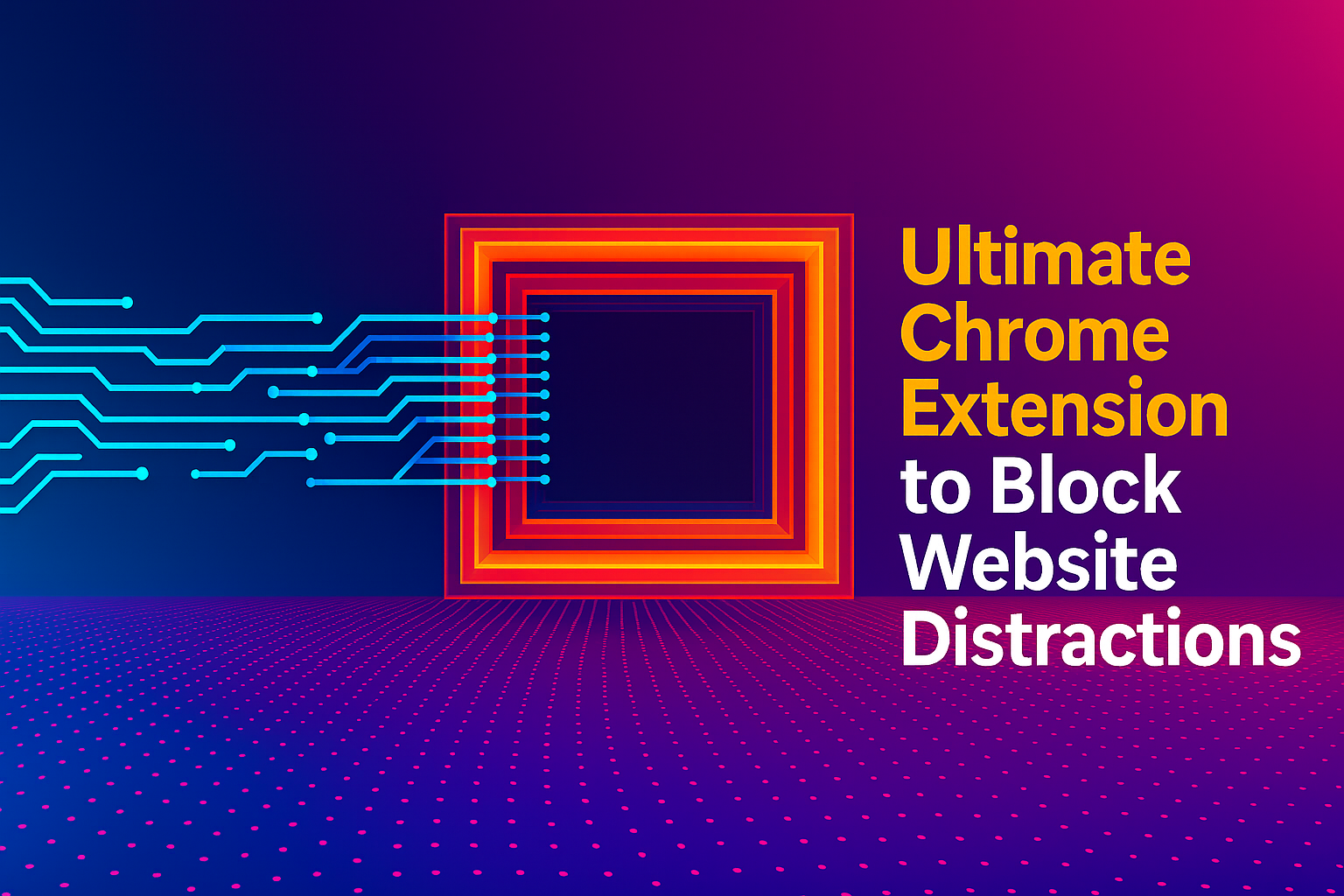 Chrome Extension to Block Website Distractions Fast chrome extension to block website with productivity interface