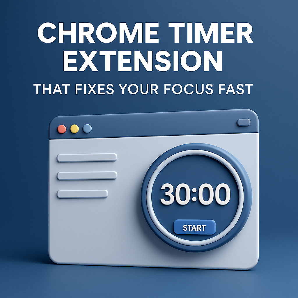 Chrome Timer Extension That Fixes Your Focus Fast chrome timer extension for time-boxed productivity