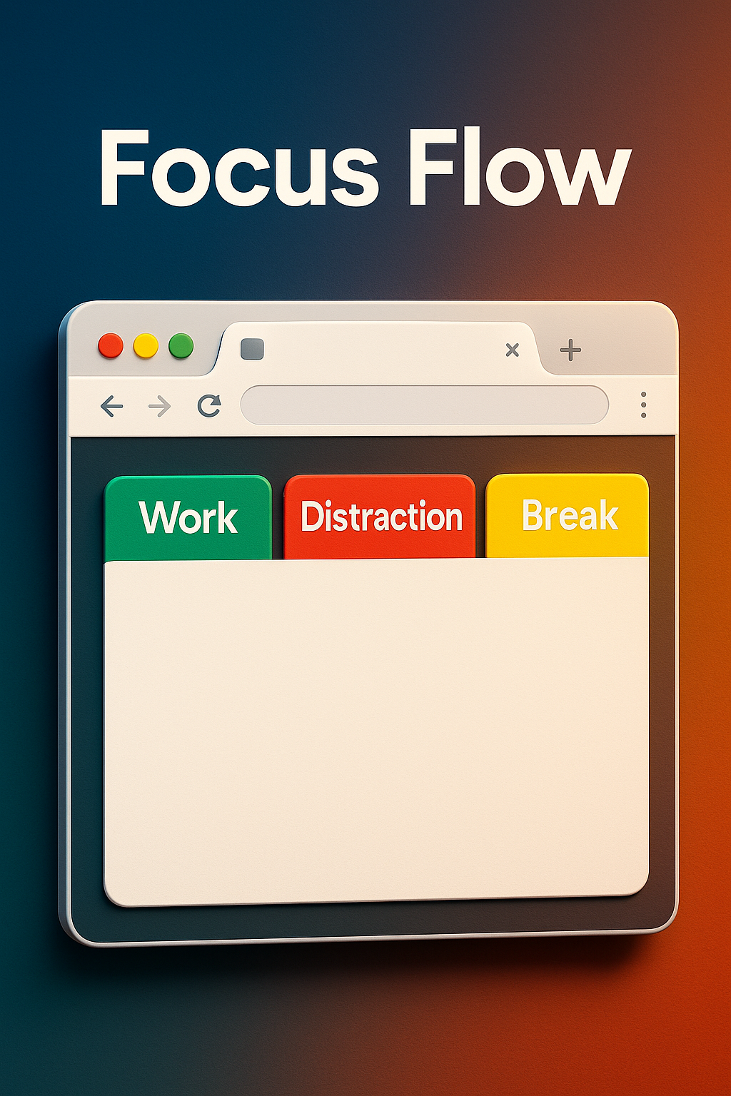 Focus Flow – Chrome Extension Tab Visual Demo Focus Flow tabs extension visual