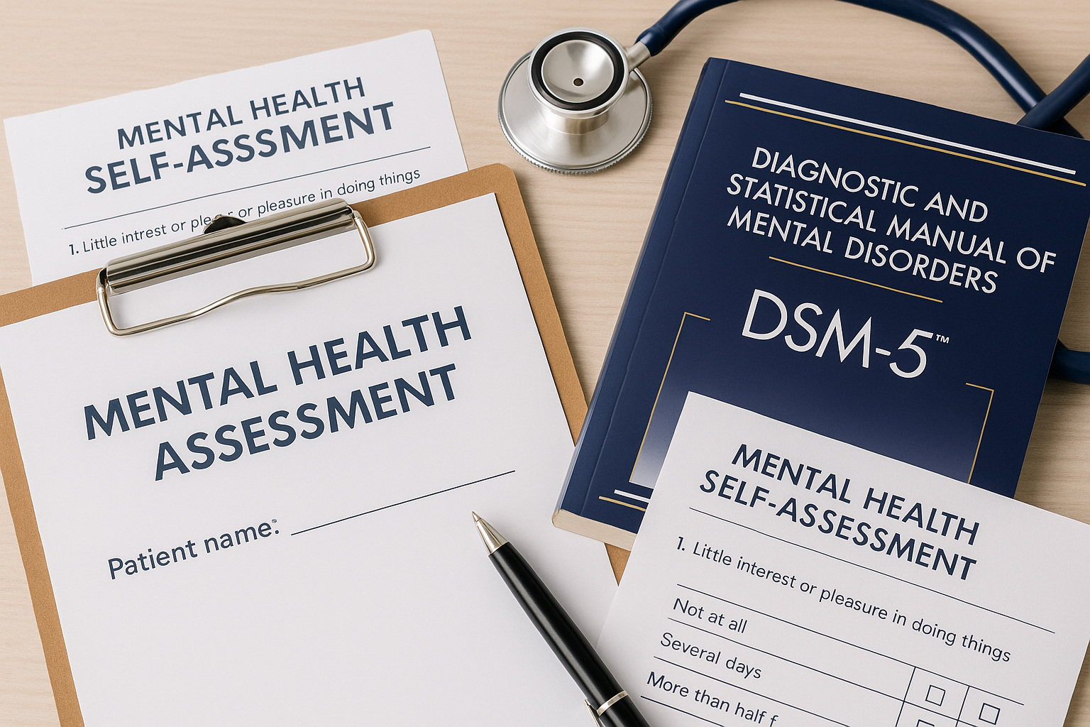 mental health assessment tools for adults used on tablet and paper