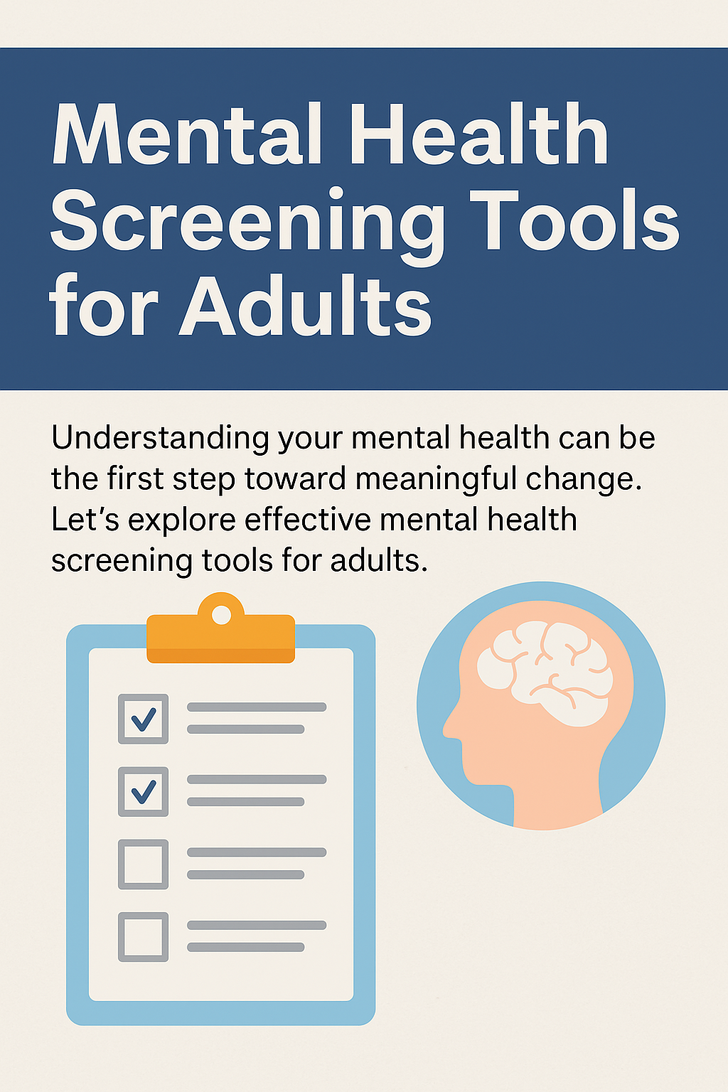 Mental Health Screening Tools for Adults mental health screening tools for adults including checklist and tablet