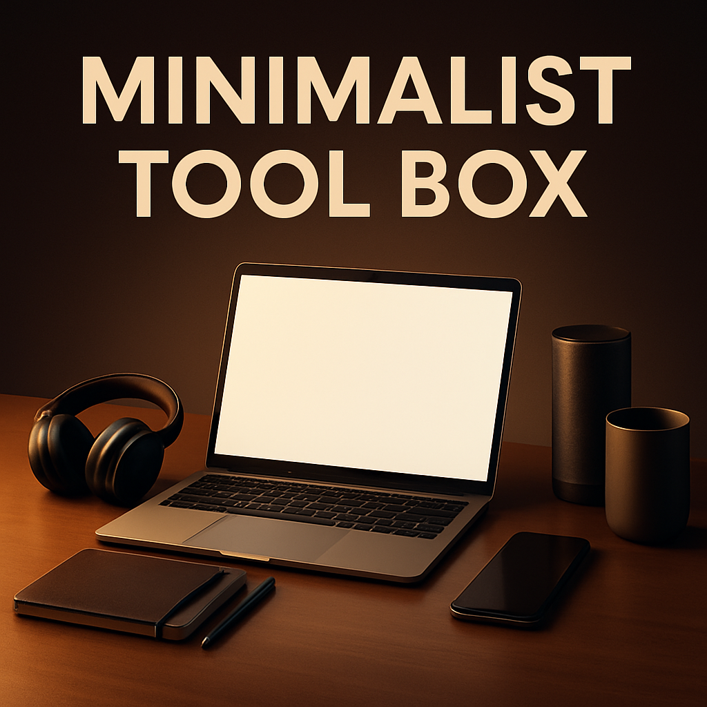 Optimized Tools for Minimalist Tool Box minimalist tool box with clean modern digital setup