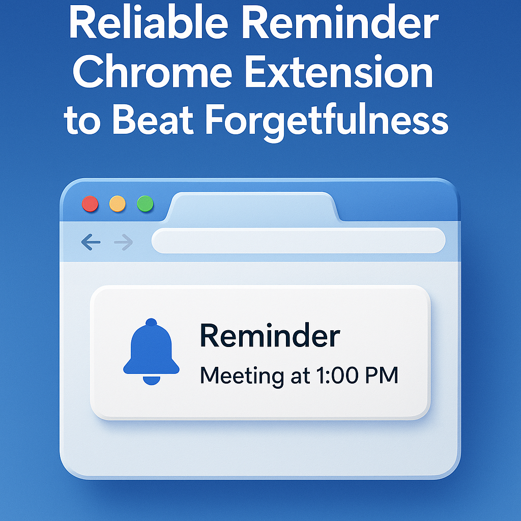 Reminder Chrome Extension That Keeps You on Track reminder chrome extension showing smart notification in browser