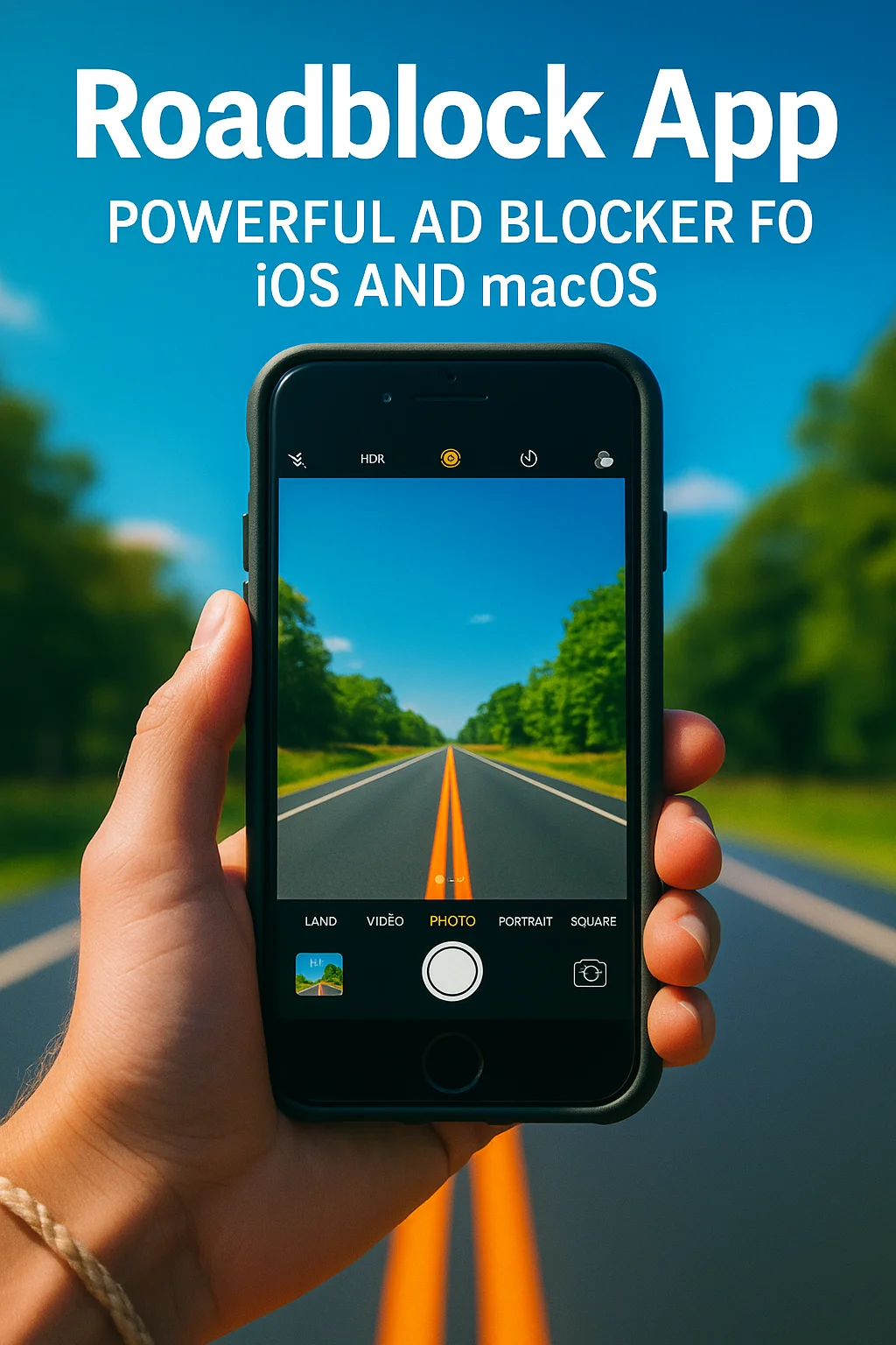 Roadblock App Interface Blocking Trackers and Ads roadblock app interface blocking trackers and ads