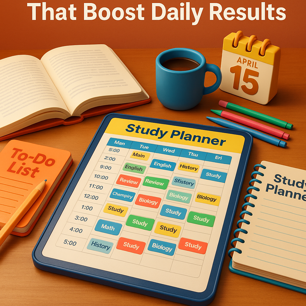 Proven Study Planner Examples That Boost Daily Results study planner examples used by students to organize time and subjects