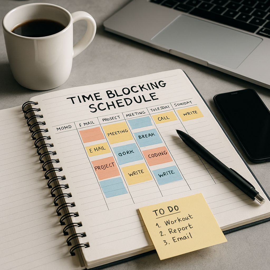 time blocking strategies for focused productivity
