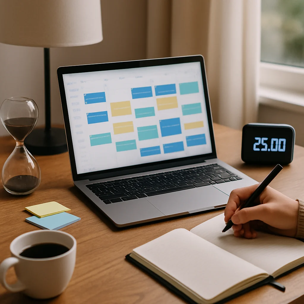Time Blocking Technique Visualized on a Digital Calendar time blocking technique visualized on a digital calendar