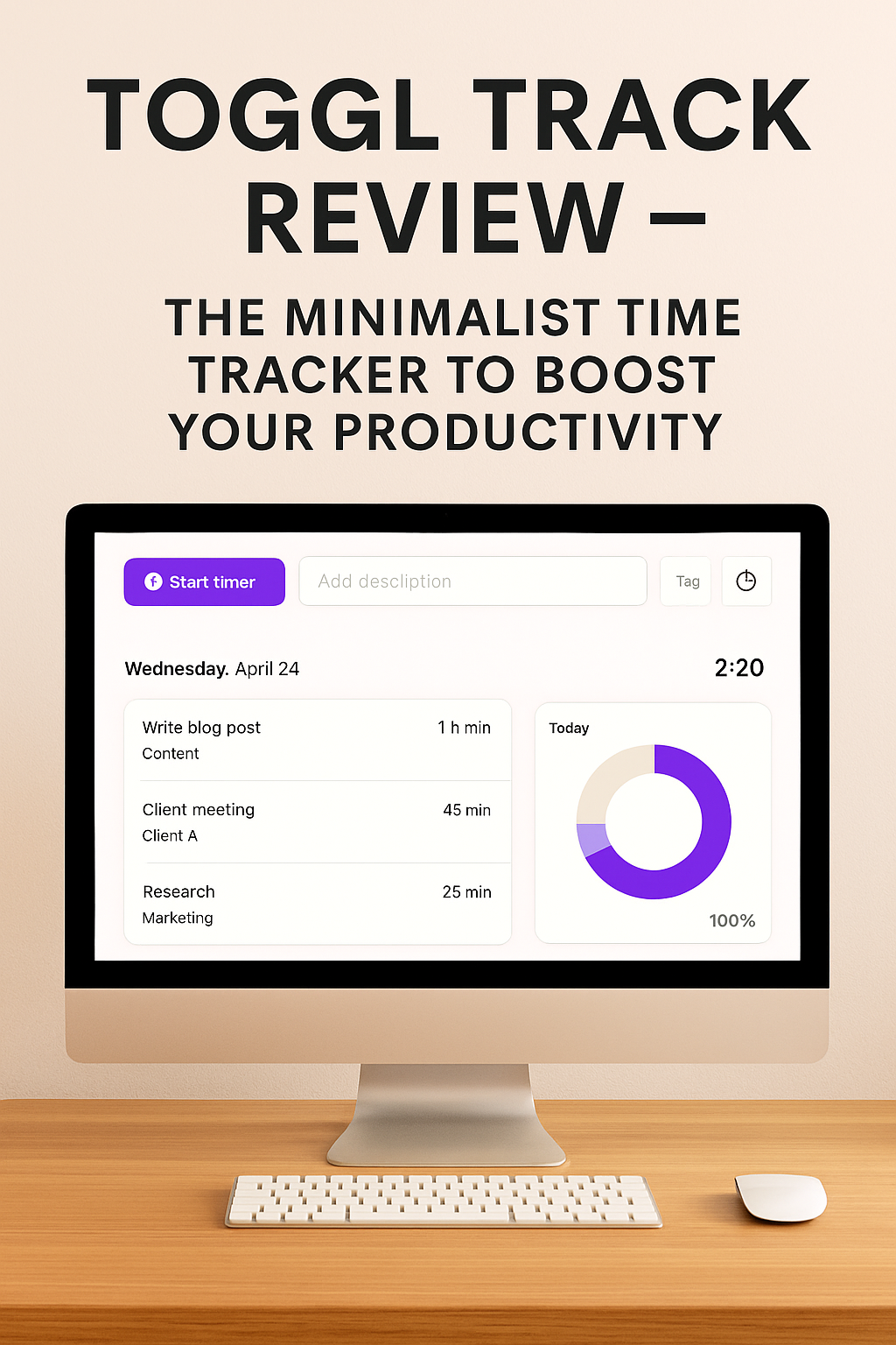 toggl track review interface screenshot on desktop