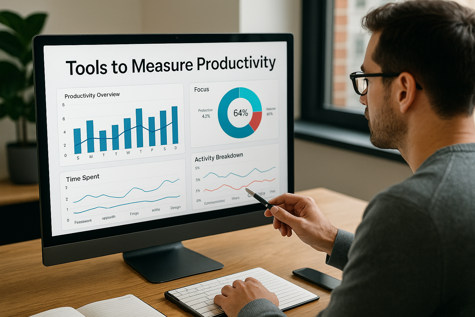 Tools to Measure Productivity and Improve Results tools to measure productivity dashboard view